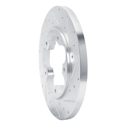 R1 Concepts R1 15-25 Ford Transit-150 Rear Right Drilled & Slotted Silver Brake Rotor