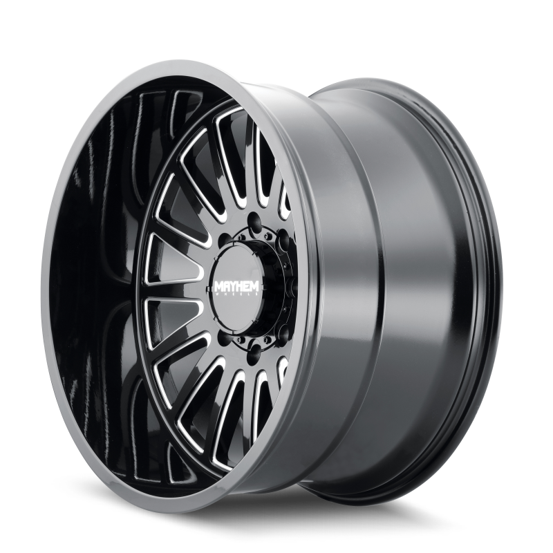 Mayhem 8114 Utopia 20x9 / 6x139.7 BP / 18mm Offset / 106mm Hub Black w/ Milled Spokes Wheel