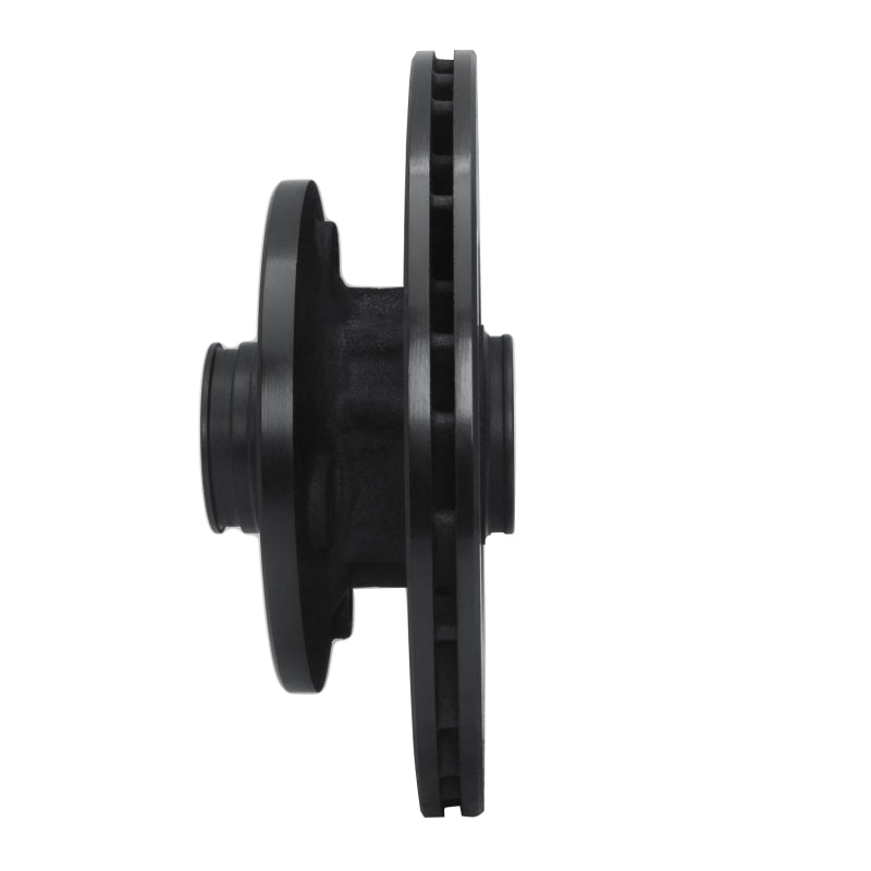 R1 Concepts R1 84-85 Mazda RX-7 Front Right Drilled & Slotted Black Brake Rotor