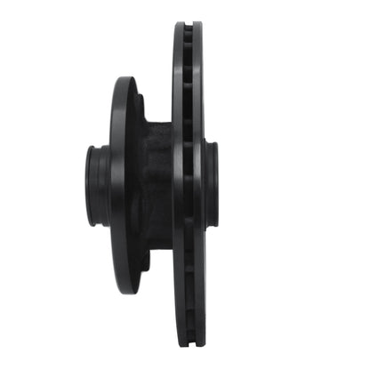 R1 Concepts R1 84-85 Mazda RX-7 Front Right Drilled & Slotted Black Brake Rotor