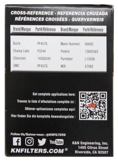 K&N Engineering K&N Saturn/Chevrolet/Saab/Pontiac/Vauxhall Cartridge Oil Filter