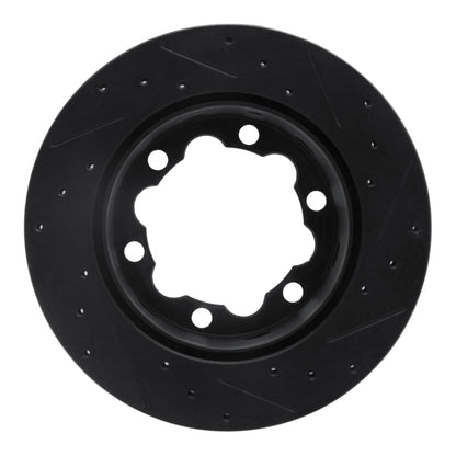 R1 Concepts R1 02-06 Dodge Sprinter 3500 Rear Left Drilled & Slotted Black Brake Rotor