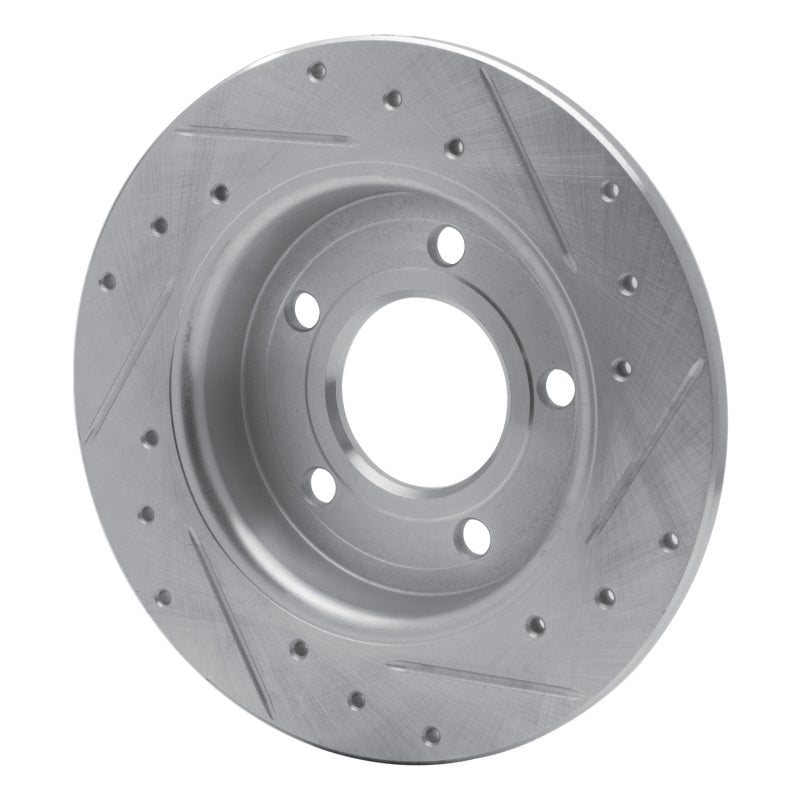 R1 Concepts R1 04-13 Mazda 3 Rear Left Drilled & Slotted Silver Brake Rotor
