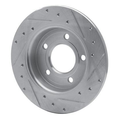R1 Concepts R1 04-13 Mazda 3 Rear Left Drilled & Slotted Silver Brake Rotor