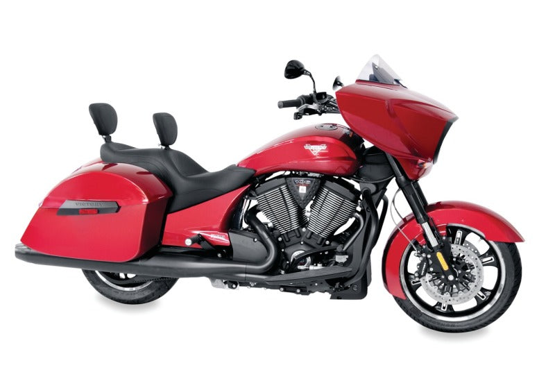 Mustang Motorcycle Mustang 10-17 Victory Cross Roads, Cross Country, Hard-Ball, Magnum Passenger Backrest - Black