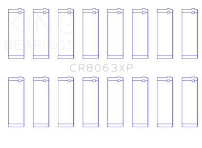 King Engine Bearings BMW S62 (Size 0.25) Connecting Rod Bearing Set