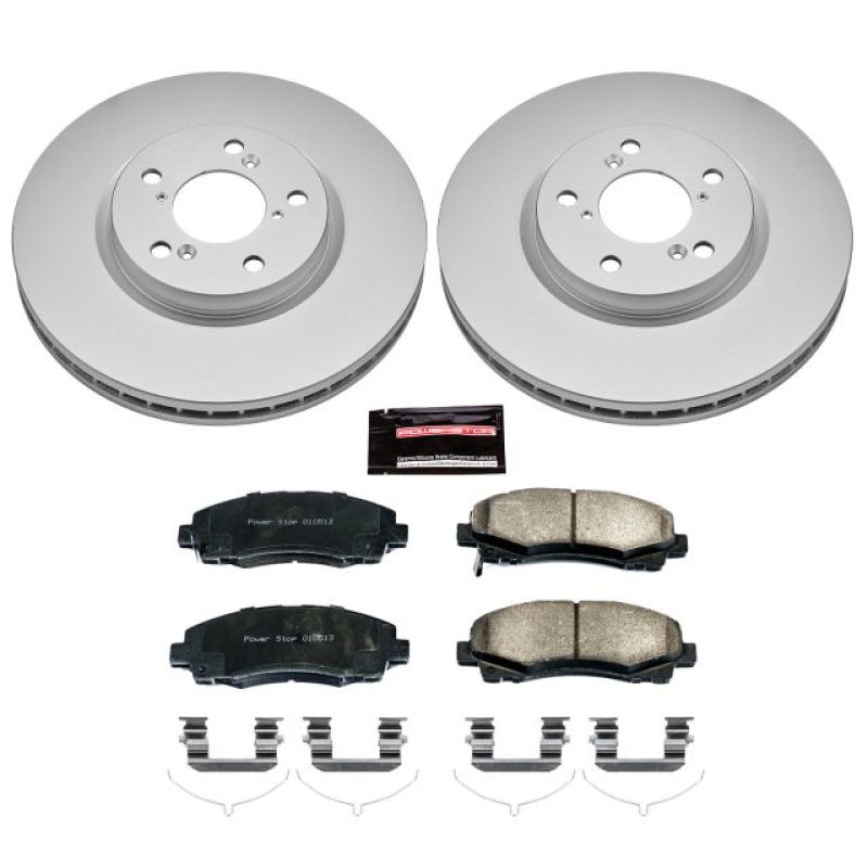 PowerStop Power Stop 12-14 Honda Ridgeline Front Z17 Evolution Geomet Coated Brake Kit