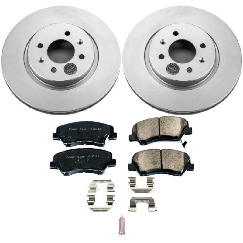 PowerStop Power Stop 12-18 Kia Rio Front Z17 Evolution Geomet Coated Brake Kit