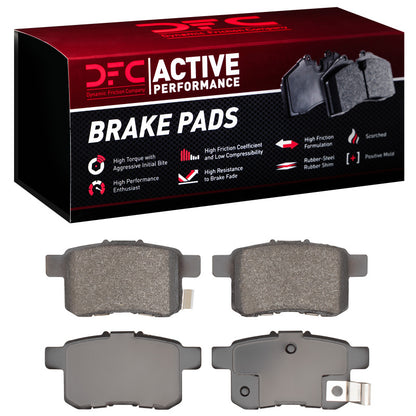 DFC 08-17 Acura TSX Rear Active Performance Pads - Low Metallic