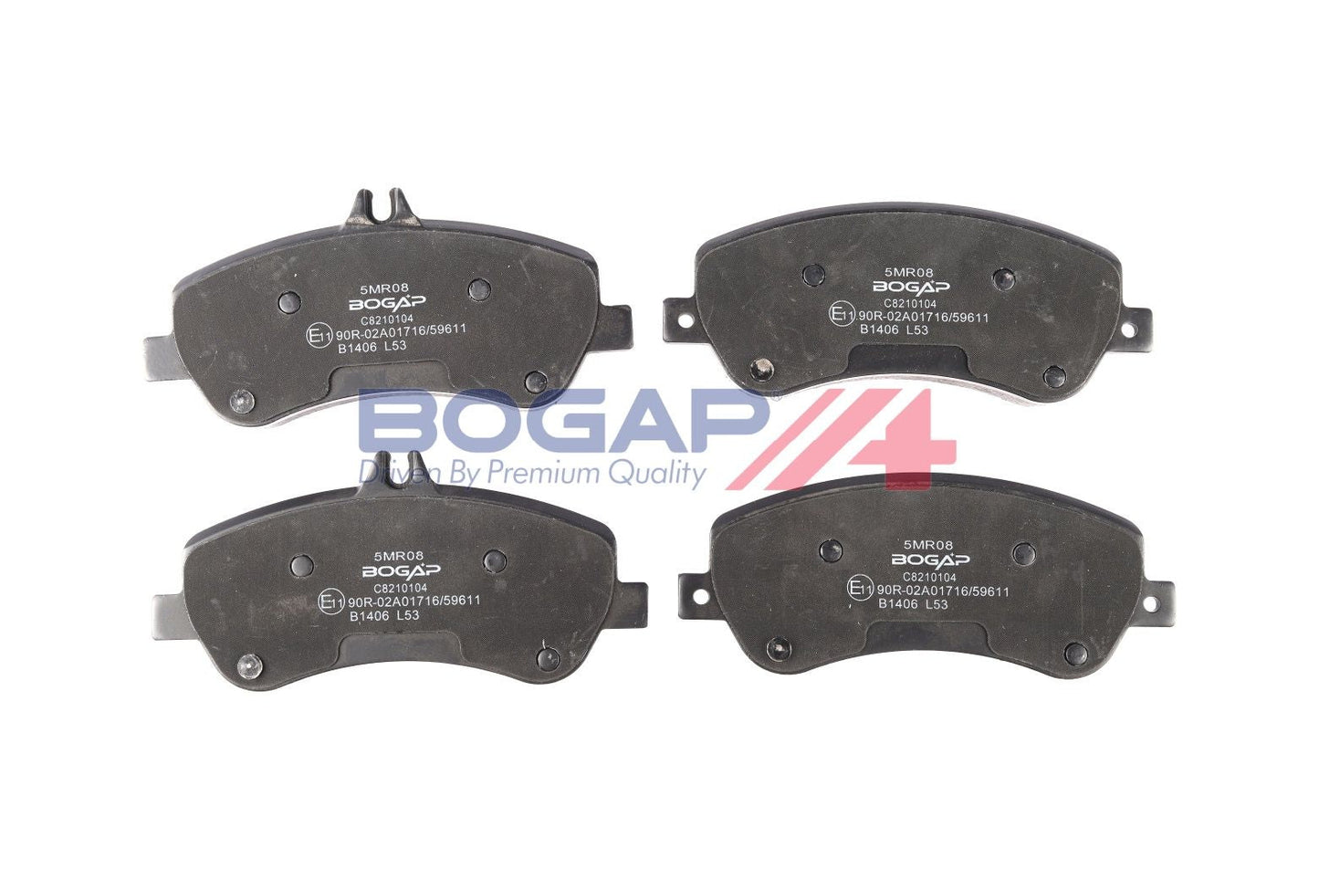 BOGAP C8210104 Brake Pad Set, Disc Brake