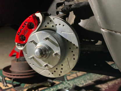 Baer Brakes 62-69 Mustang/Fairlane/Falcon/Torino/Cougar 11in Classic Series Front Brake Kit - Red
