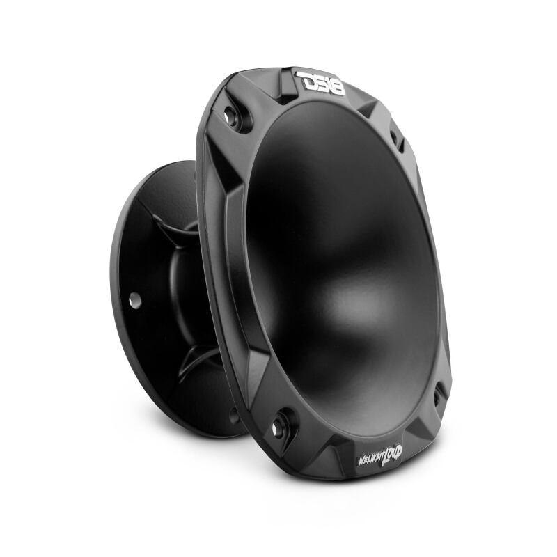 DS18 2in Short Bolt-On Throat Horn 57 Degree 2.6in Depth Black Aluminum
