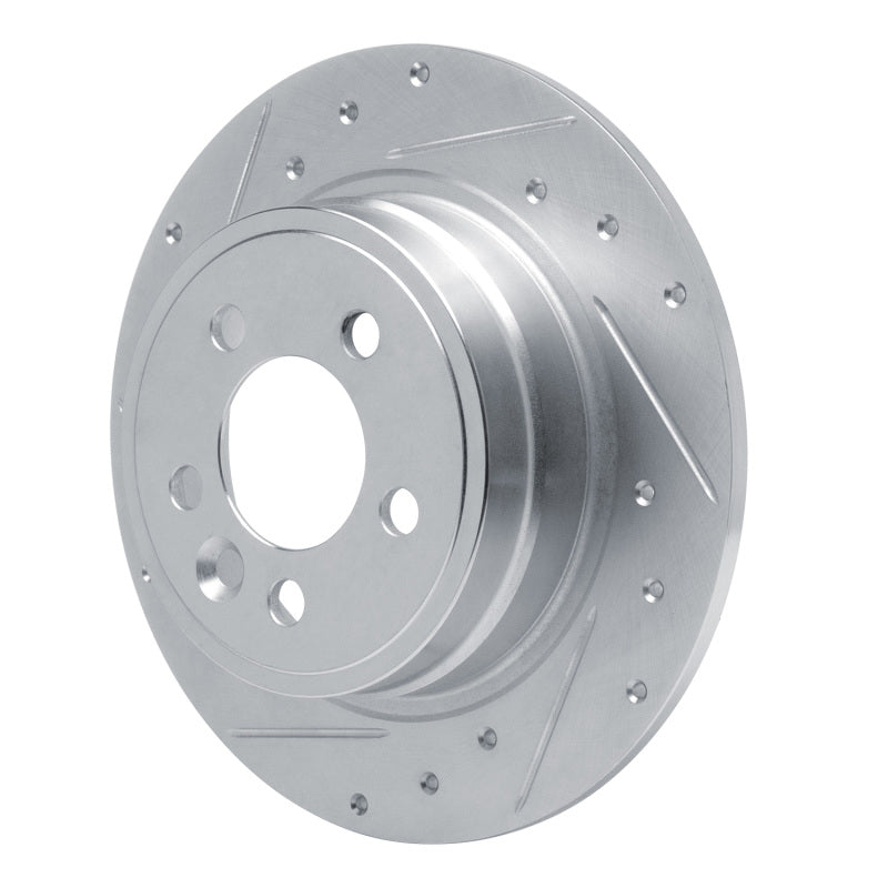 R1 Concepts R1 00-06 Rover 75 (Mexico) Rear Left Drilled & Slotted Silver Brake Rotor