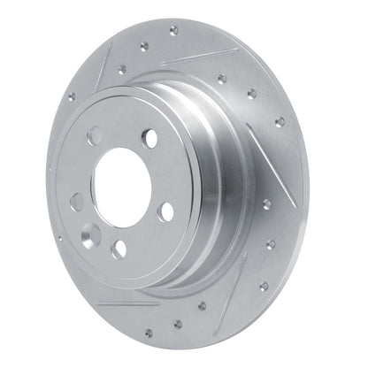 R1 Concepts R1 00-06 Rover 75 (Mexico) Rear Left Drilled & Slotted Silver Brake Rotor