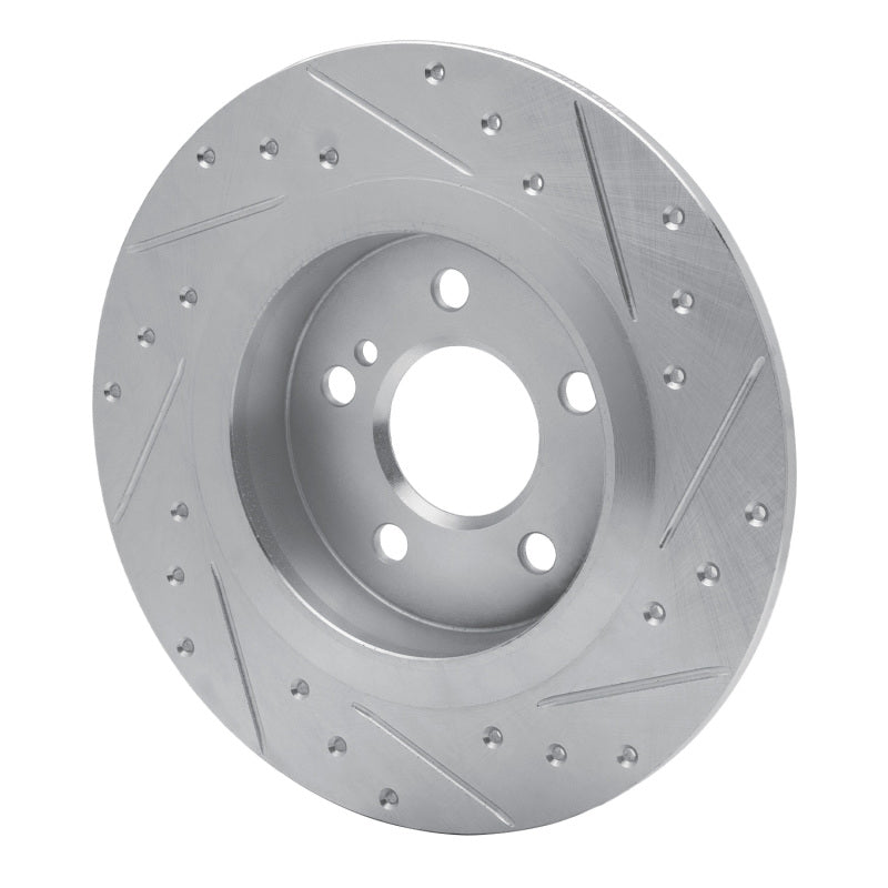 R1 Concepts R1 12-20 Mercedes-Benz SLC300 Rear Left Drilled & Slotted Silver Brake Rotor