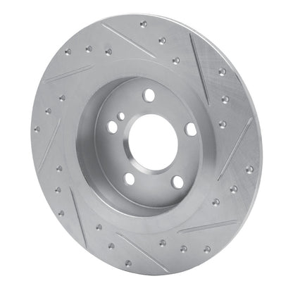 R1 Concepts R1 12-20 Mercedes-Benz SLC300 Rear Left Drilled & Slotted Silver Brake Rotor