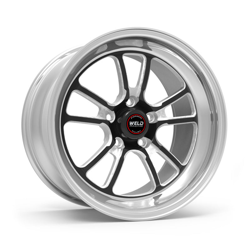 Weld S70 17x5 / 5x4.75in BP / 2.2in. BS Black Wheel (High Pad) - Non-Beadlock