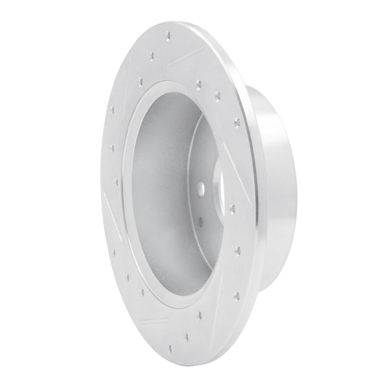 R1 Concepts R1 92-94 Acura Vigor Rear Right Drilled & Slotted Silver Brake Rotor