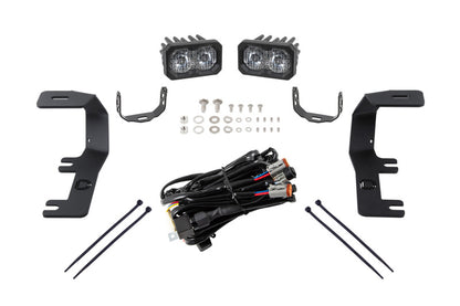 Diode Dynamics 14-19 Silverado/Sierra SSC2 LED Ditch Light Kit Sport - White Combo