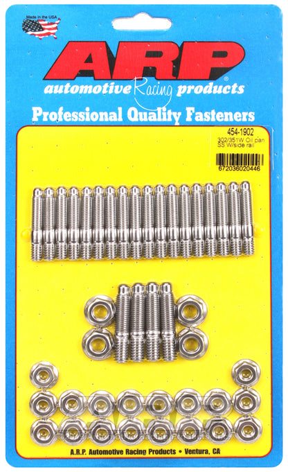 ARP Ford 302/351W Oil Pan Stud Kit w/ Side Rail