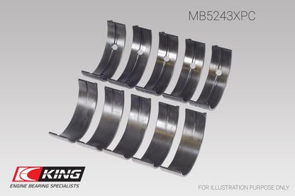 King Engine Bearings Nissan SR20DE/DET (2.0L) Performance Coated Main Bearing Set - Size STD