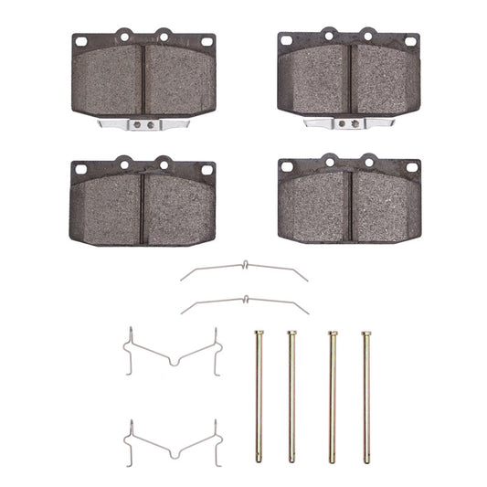 DFC 93-95 Mazda RX-7 Front 5000 Advanced Semi Metallic Brake Pads and Hardware Kit