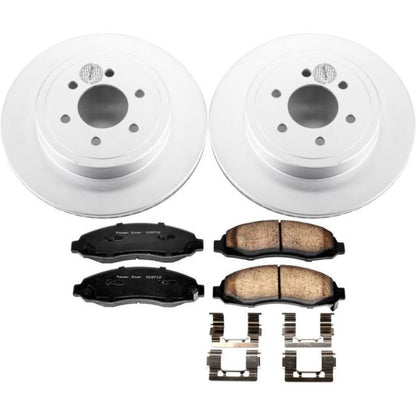 PowerStop Power Stop 03-04 Dodge Dakota Front Z17 Evolution Geomet Coated Brake Kit
