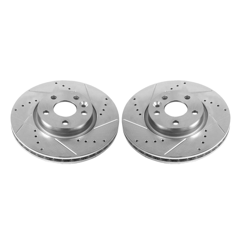 PowerStop Power Stop 12-15 Land Rover Range Rover Evoque Front Evolution Drilled & Slotted Rotors - Pair