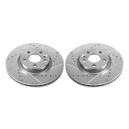 PowerStop Power Stop 12-15 Land Rover Range Rover Evoque Front Evolution Drilled & Slotted Rotors - Pair