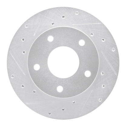 R1 Concepts R1 82-88 Chevrolet Camaro Rear Left Drilled & Slotted Silver Brake Rotor