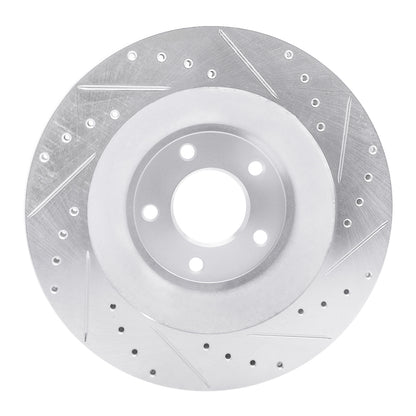 R1 Concepts R1 08-14 Chrysler 200 Front Left Drilled & Slotted Silver Brake Rotor
