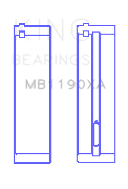 King Engine Bearings Mercedes Benz Om611.960/981/821/962/966 (Size +0.75mm) Main Bearing Set