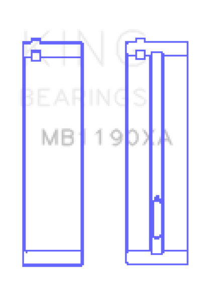 King Engine Bearings Mercedes Benz Om611.960/981/821/962/966 (Size +1.0mm) Main Bearing Set