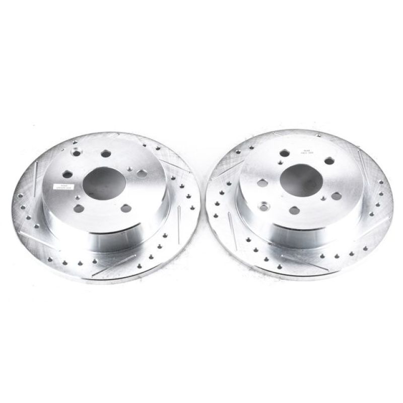 PowerStop Power Stop 10-12 Lexus HS250h Rear Evolution Drilled & Slotted Rotors - Pair