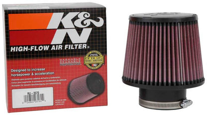 K&N Engineering K&N Filter Universal Rubber Filter 3in Flange ID 6in Base OD 5.125in Top OD 5in Height
