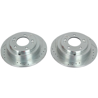 PowerStop Power Stop 04-06 Kia Amanti Rear Evolution Drilled & Slotted Rotors - Pair
