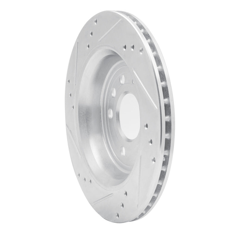 R1 Concepts R1 03-11 Cadillac BLS (Mexico) Rear Right Drilled & Slotted Silver Brake Rotor