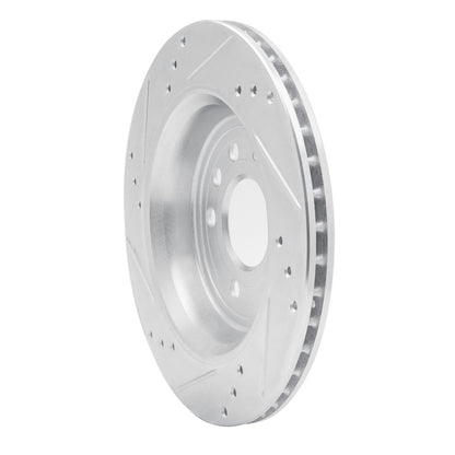 R1 Concepts R1 03-11 Cadillac BLS (Mexico) Rear Right Drilled & Slotted Silver Brake Rotor