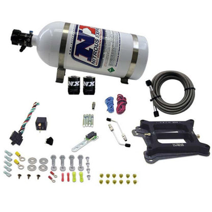 Nitrous Express 4150 4-BBL/Alcohol Nitrous Kit (50-300HP) w/10lb Bottle