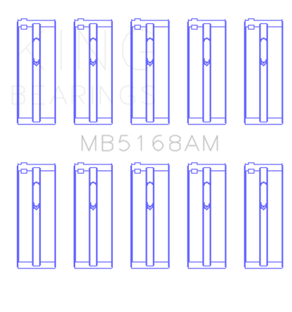 King Engine Bearings King Acura F22B1 / Honda F22A1/F22A6/F22B1/F22B2/F22B6 0.25 Oversized Main Bearing Set