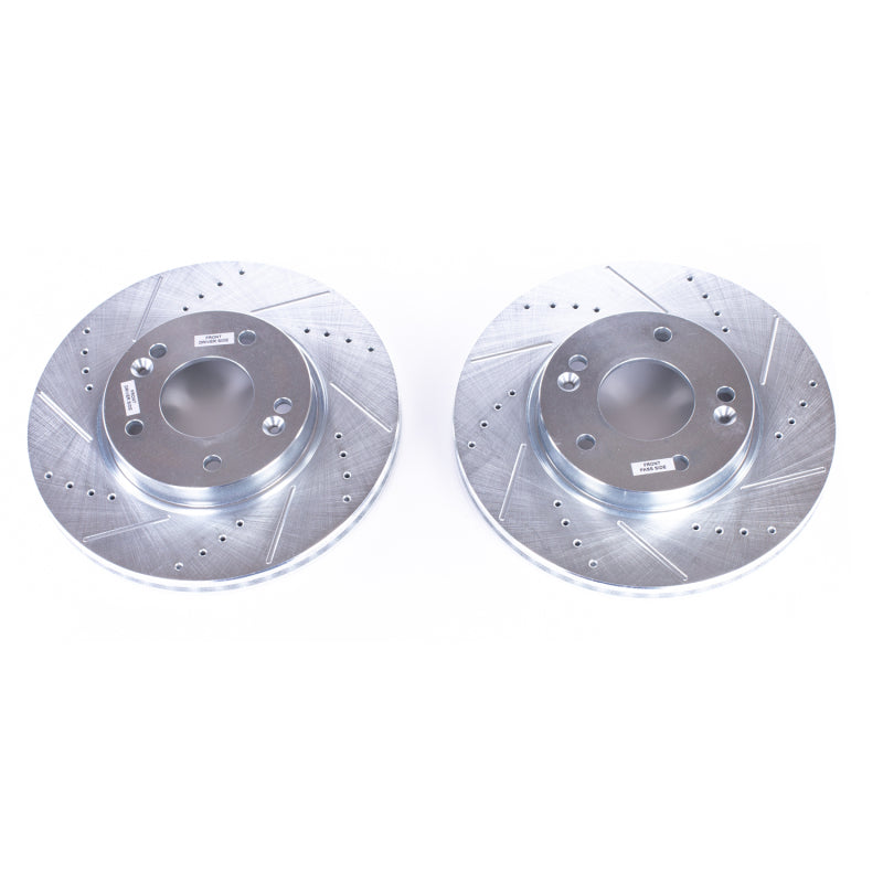 PowerStop Power Stop 11-19 Hyundai Elantra Front Evolution Drilled & Slotted Rotors - Pair