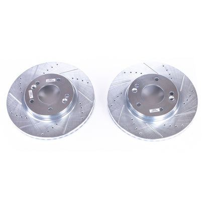 PowerStop Power Stop 11-19 Hyundai Elantra Front Evolution Drilled & Slotted Rotors - Pair