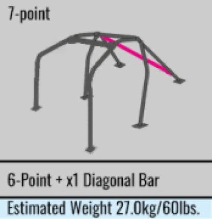 Cusco Safety21 2-Passenger 7-Point Around Dash Roll Cage 07-13 Nissan R35 GT-R