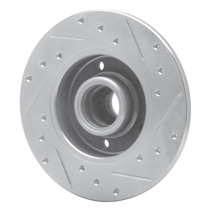 R1 Concepts R1 92-98 Volkswagen Passat (USA/Canada) Rear Left Drilled & Slotted Silver Brake Rotor