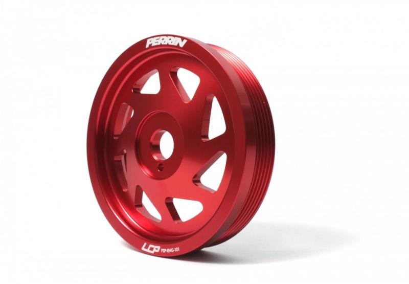 Perrin Performance PERRIN 93-14 Subaru Impreza (Incl. 02-14 WRX) / 04-21 STI Lightened Crank Pulley - Black