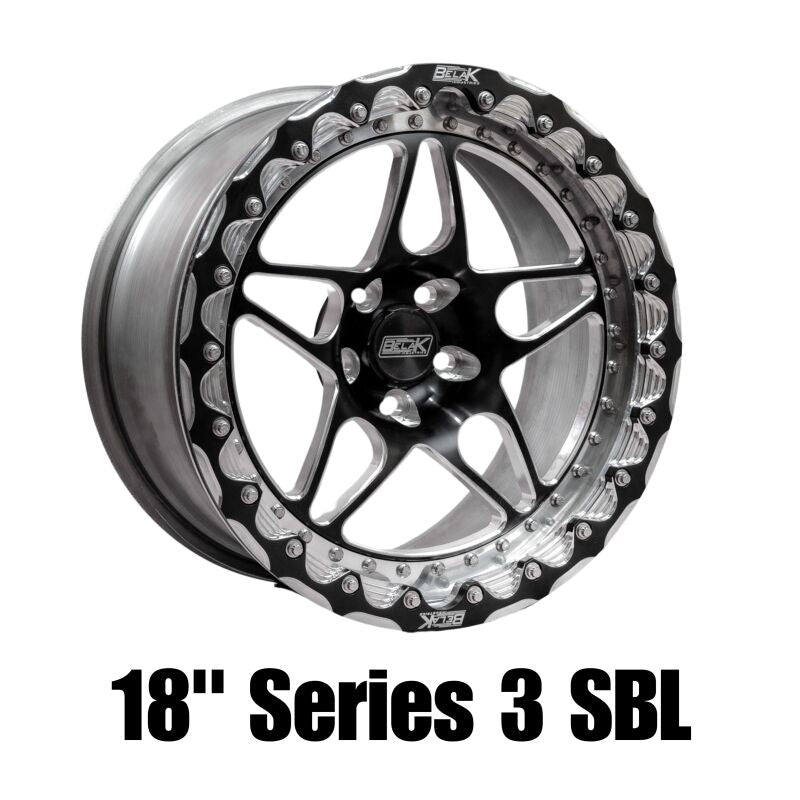 Belak Wheels Belak 18x9 / 5.75in BS / 5x120 BP / High Pad / Series 3 Wheel - Single Beadlock