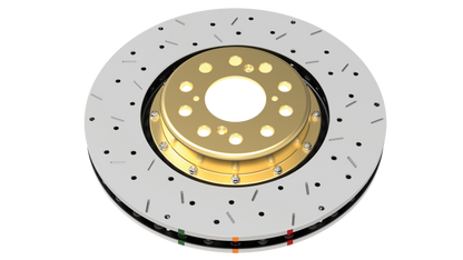 DBA 05-09 Audi A4 Sedan Front 5000 Series Drilled & Slotted Ring w/NAS Nuts