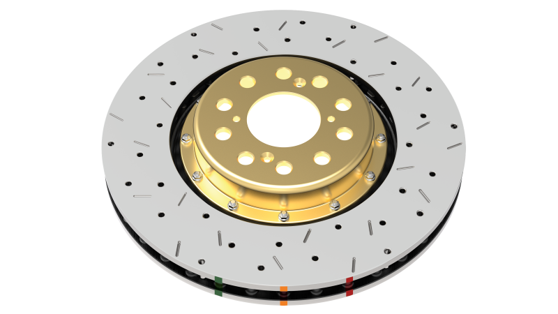DBA 05-10 Ford Mustang GT Front 5000 Series Drilled & Slotted Ring