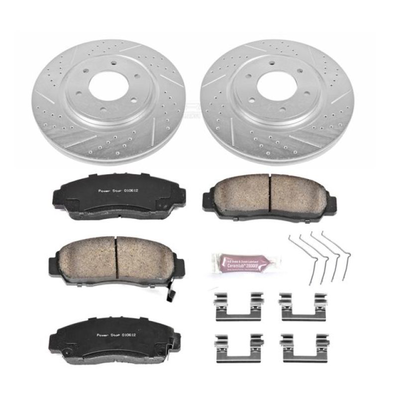 PowerStop Power Stop 12-15 Nissan Armada Front Z23 Evolution Sport Brake Kit
