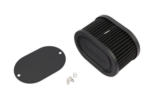 Ramair Pleated Carb Intake Air Filter MultiFit Blank Plate 100mm Int Height